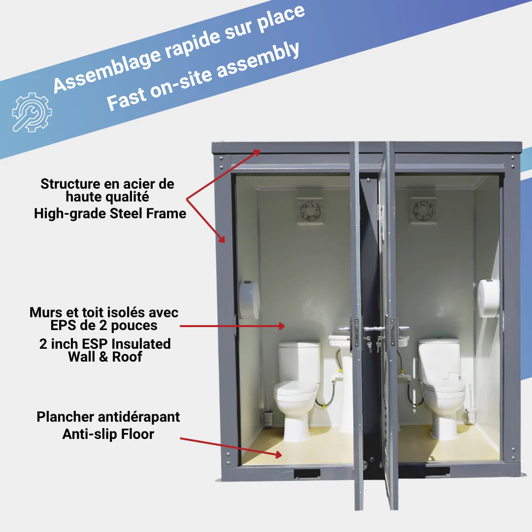 Portable Toilets With Double Closestools