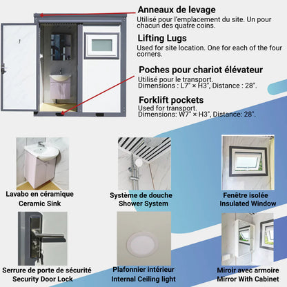 CAEL Portable Mobile Shower Room