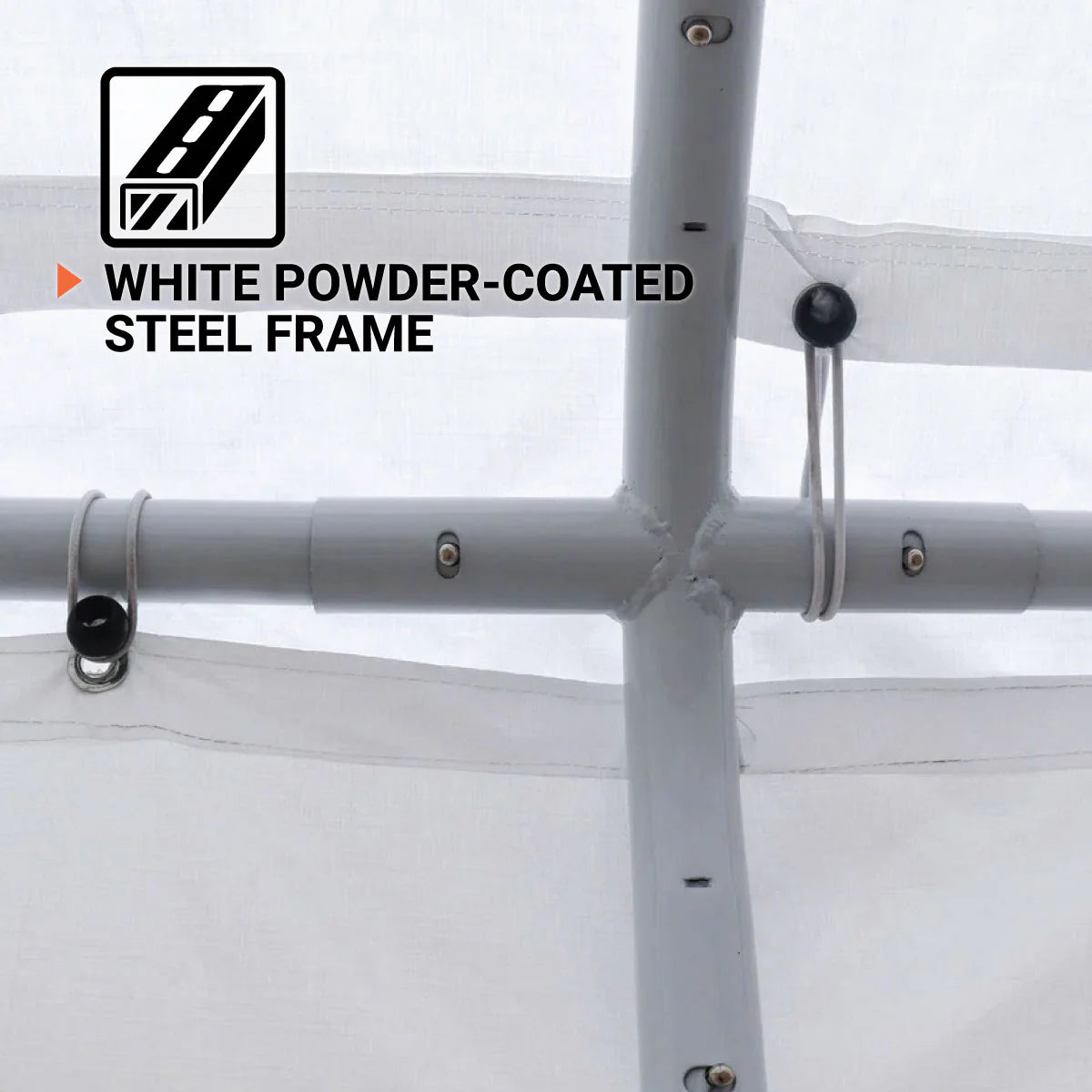 20' x 20' Heavy Duty Outdoor Party Tent with Removable Sidewalls and Roll-Up Doors, PE tarpaulin fabric, 6’6" Overhead, 10’ Peak Ceiling