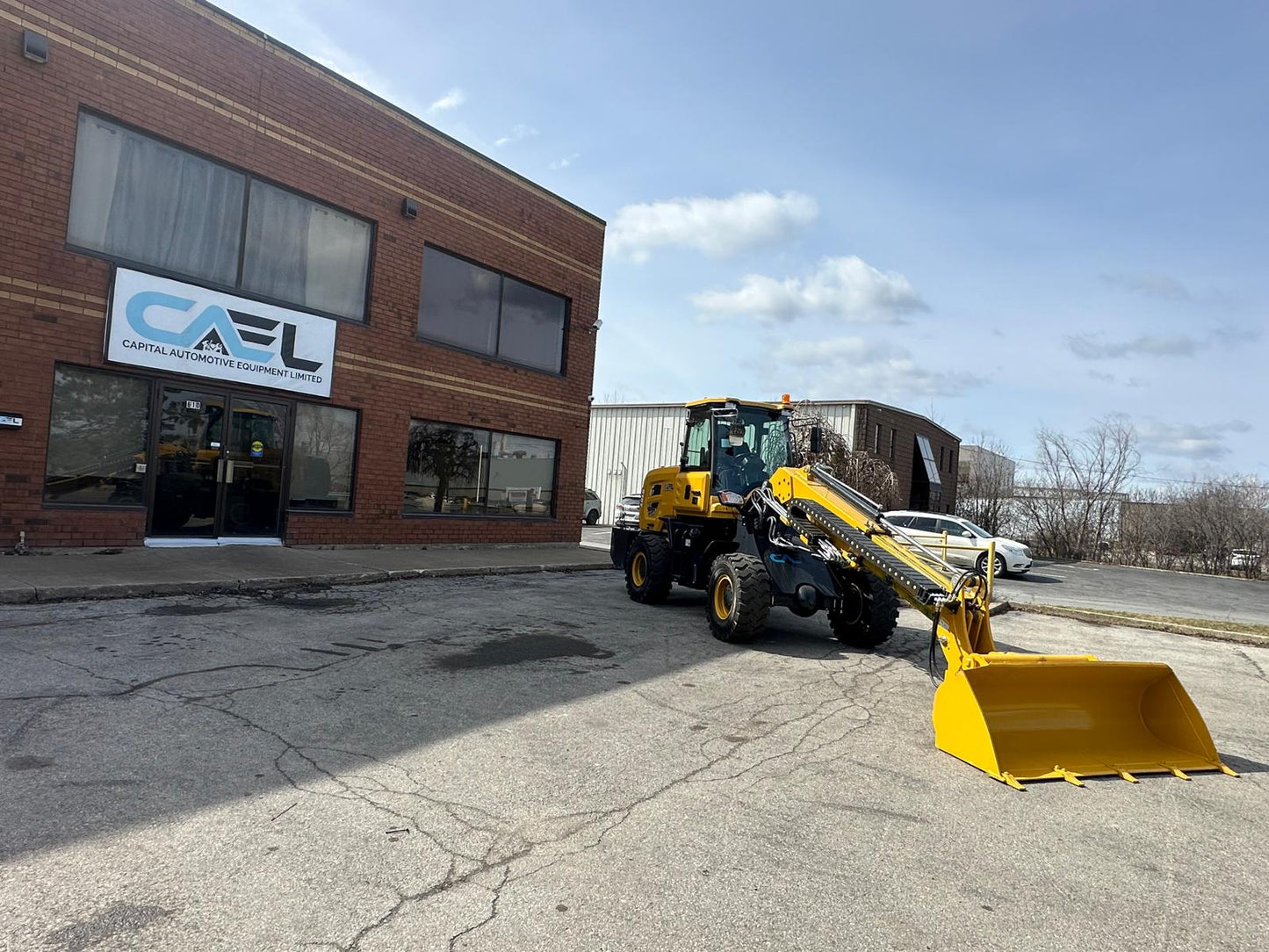 Telescopic boom wheel loader 2T with diesel Kohler engine