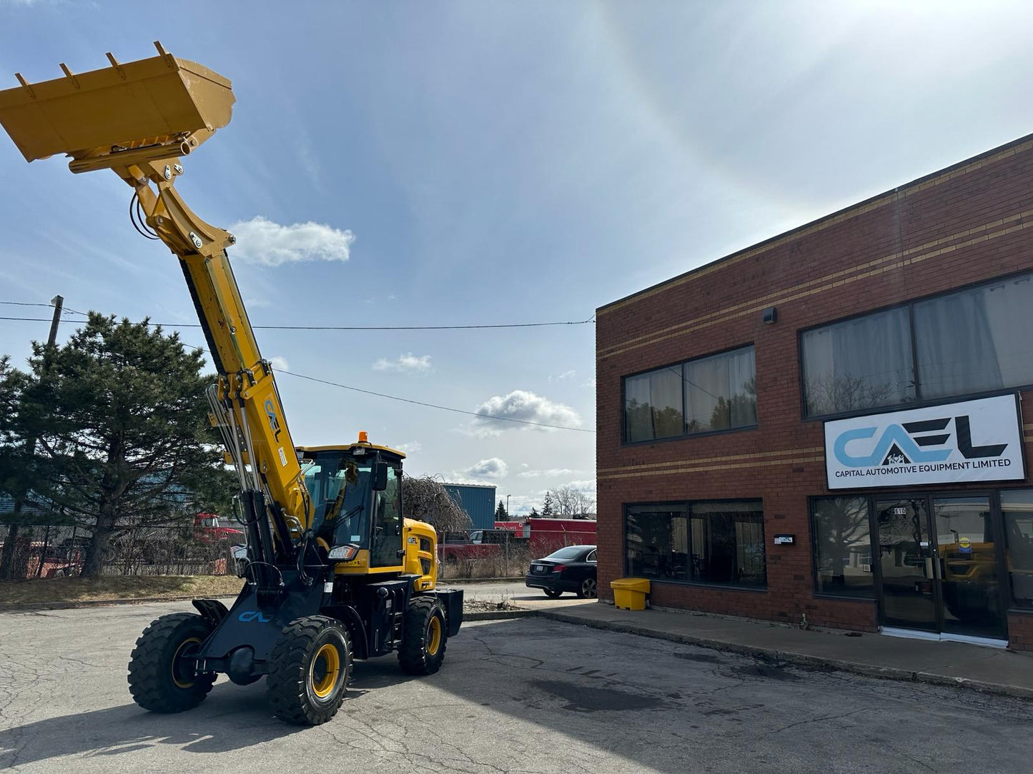 Telescopic boom wheel loader 1.5T with diesel Kohler engine