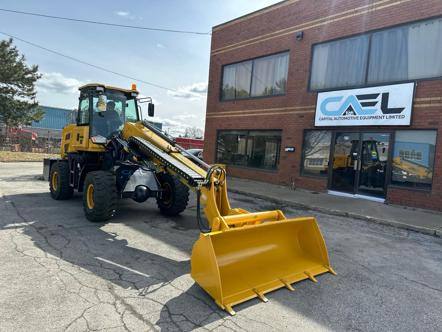 Telescopic boom wheel loader 1.5T with diesel Kohler engine