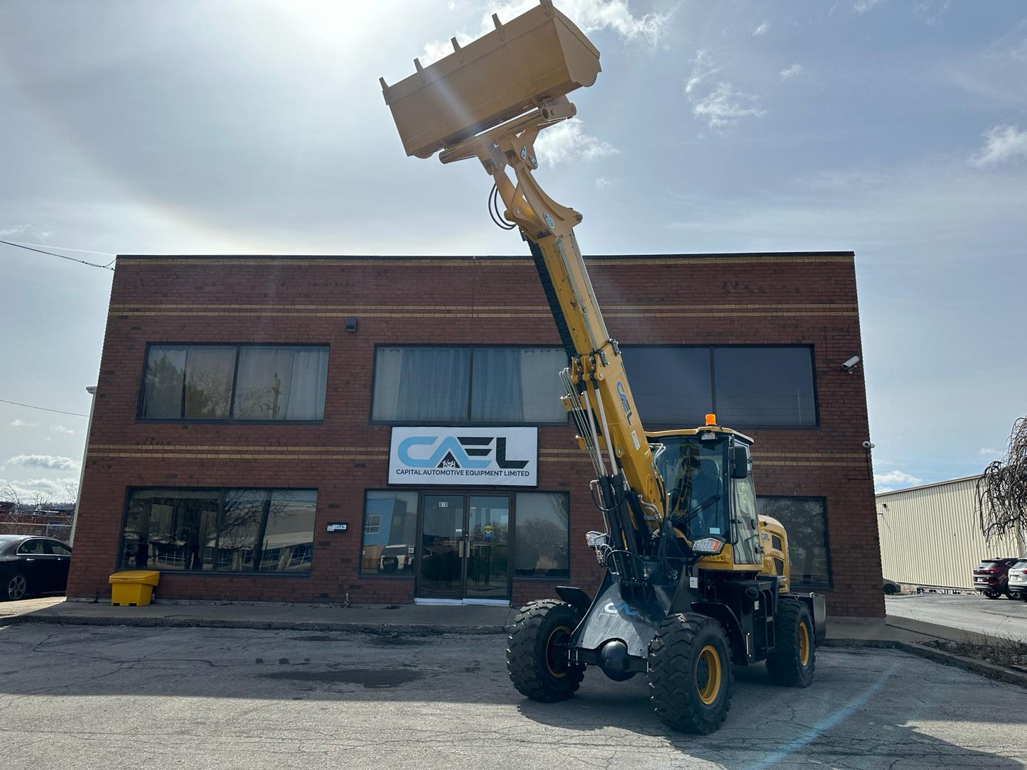 Telescopic boom wheel loader 1.5T with diesel Kohler engine