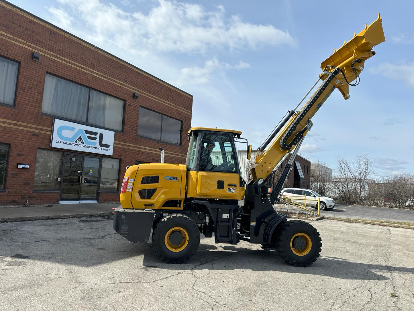 Telescopic boom wheel loader 1.5T with diesel Kohler engine