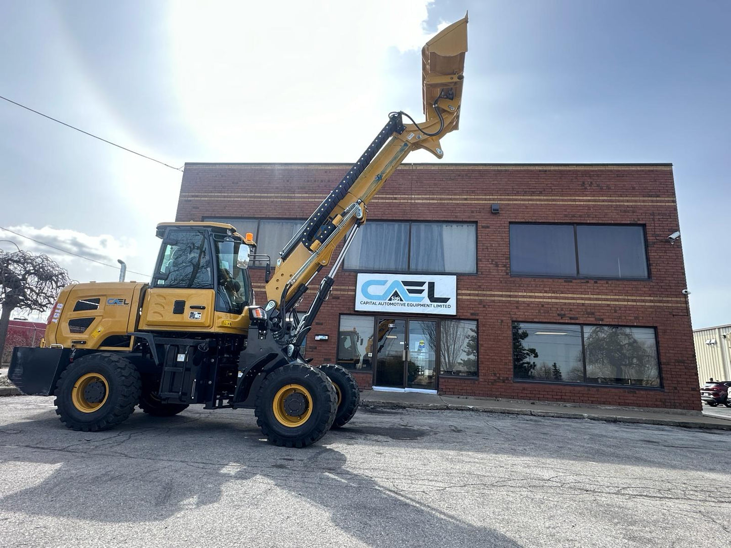 Telescopic boom wheel loader 1.5T with diesel Kohler engine
