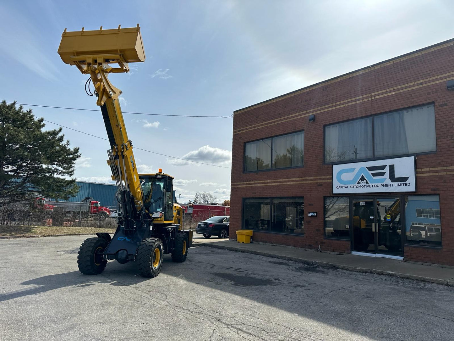 Telescopic boom wheel loader 1.5T with diesel Kohler engine