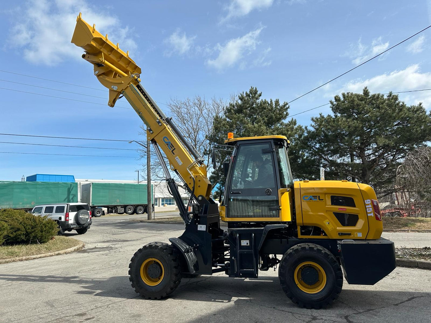 Telescopic boom wheel loader 1.5T with diesel Kohler engine