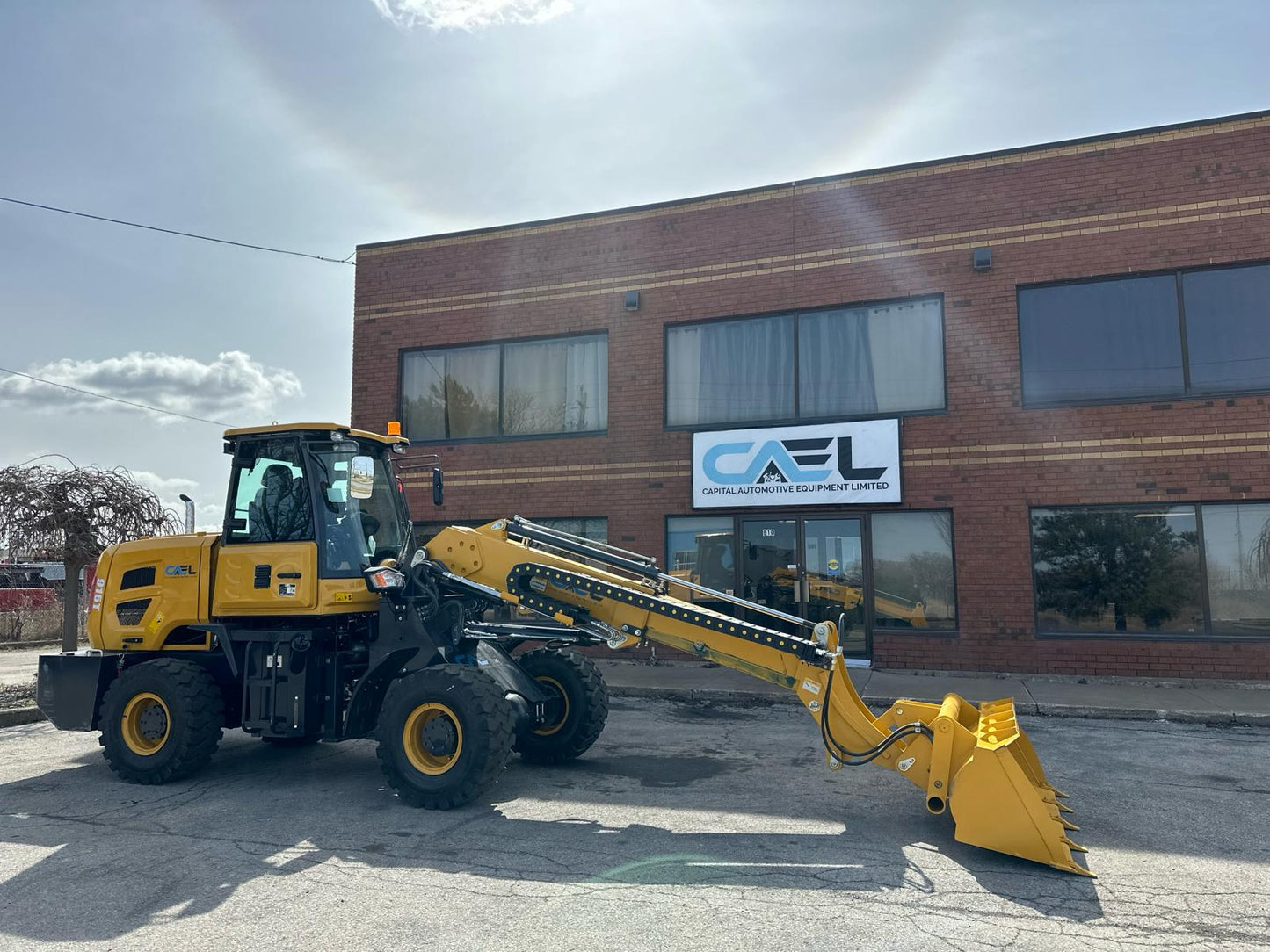 Telescopic boom wheel loader 1.5T with diesel Kohler engine