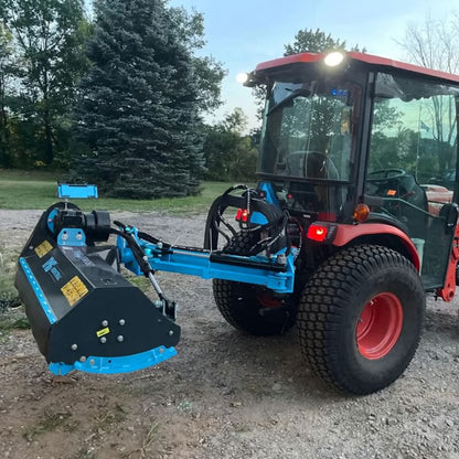 50" Ditch Bank Flail Mower, Offset Verge & Slope Cutter for Tractors 20–50 HP