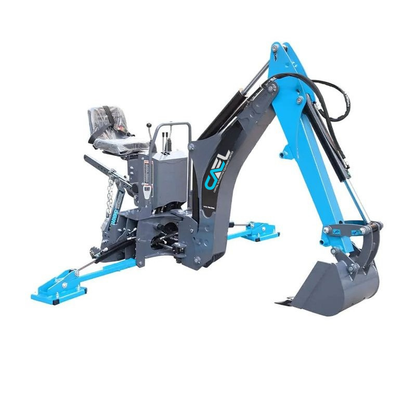 9-ft Tractor Swing Backhoe Attachment, 180° Boom and Bucket Rotation