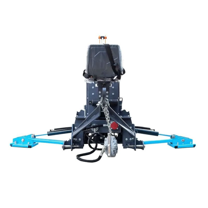9-ft Tractor Swing Backhoe Attachment, 180° Boom and Bucket Rotation