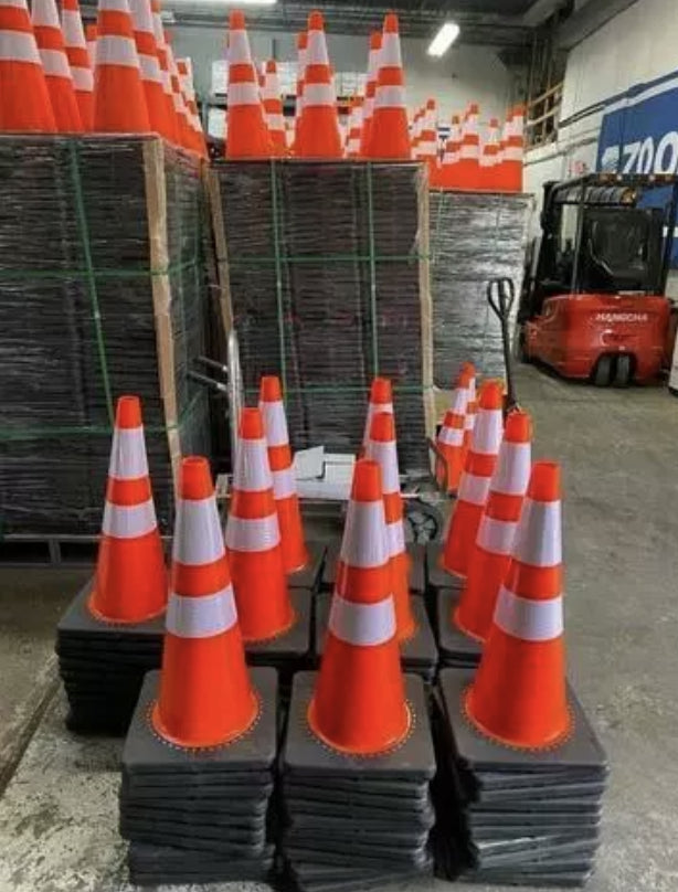 Traffic Cones 250 Pack – Heavy Duty Road Safety Cones Bulk