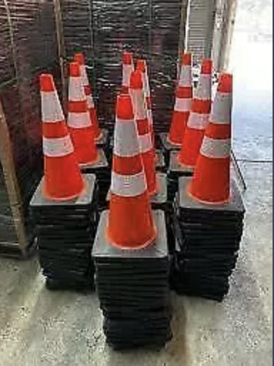 Traffic Cones 250 Pack – Heavy Duty Road Safety Cones Bulk