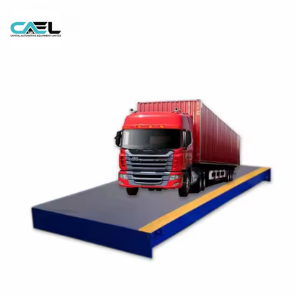 60 Ton Weighbridge Truck Scale, -35℃ to +70℃, 10’ x 56’ (W x L), High-Quality Steel, U-Shape Beam Design, 120% Safe Overload