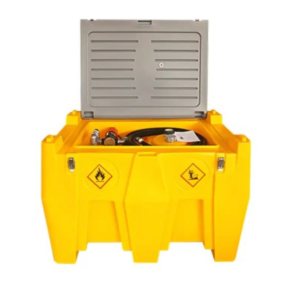 CAEL Portable Fuel Gasoline/Diesel Tank with Automatic Dispensing Nozzle For On-Site
