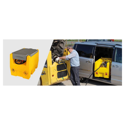 CAEL Portable Fuel Gasoline/Diesel Tank with Automatic Dispensing Nozzle For On-Site