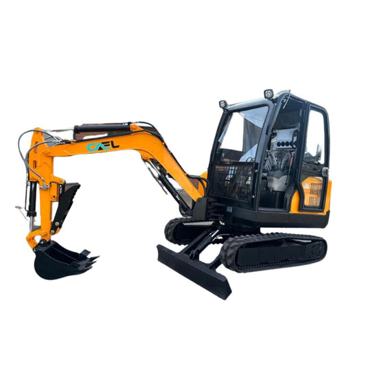 Minibagger 3,5 t, Schwenkausleger, hydraulischer Daumen und Klimaanlage/Heizung inklusive (EX35KB-B) 