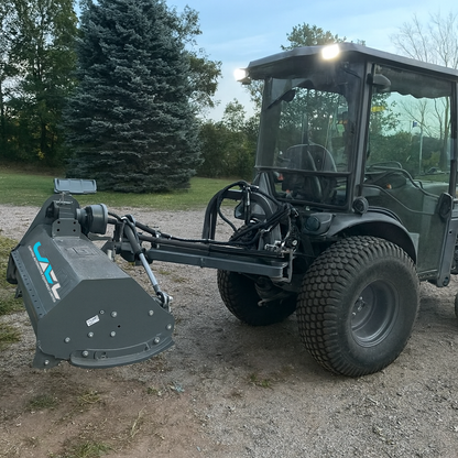 70" Ditch Bank Flail Mower, Offset Verge & Slope Cutter for Tractors 30-60 HP