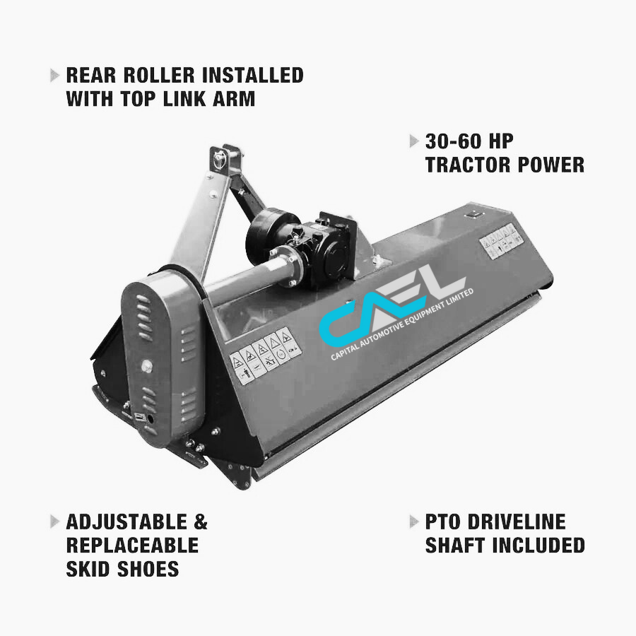 50" Side Shift Offset Flail Mower, 3-Point Hitch, 30-60 HP Tractor