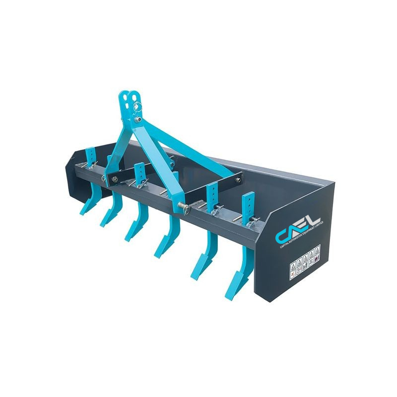 60" Heavy-Duty Box Scraper Blade with Ripper Shanks – Fits 18-35 HP Tractors