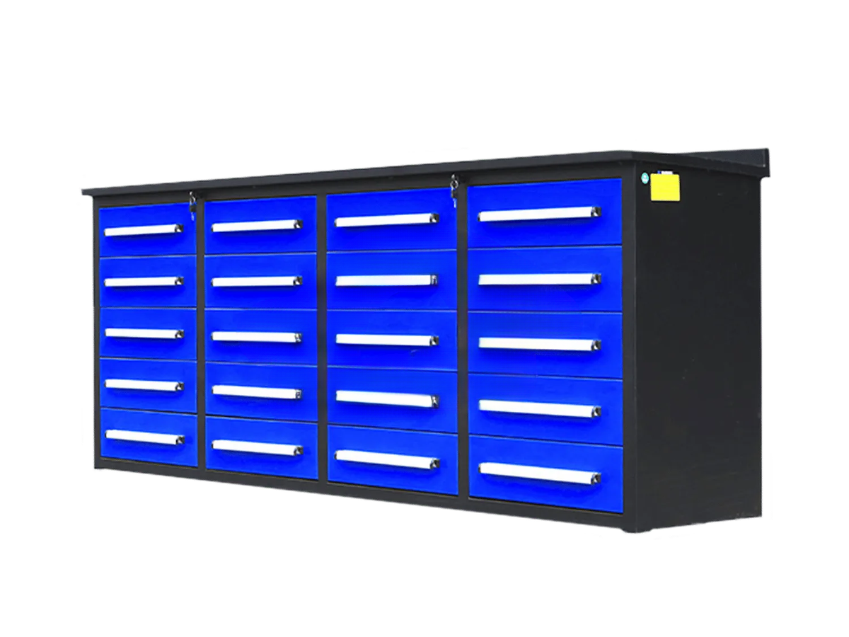 CAEL Tool Box 20DD double 3 Section Sliding System (7FT-20DD-01 ...