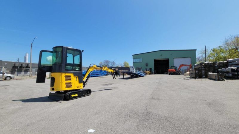 Mini Excavator1.3T with Kubota engine, Swing boom and Cab (EX13KB-C)