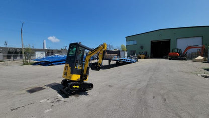 Mini Excavator1.3T with Kubota engine, Swing boom and Cab (EX13KB-C)