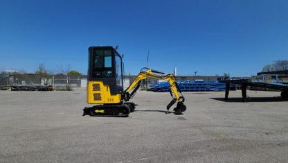 Mini Excavator1.3T with Kubota engine, Swing boom and Cab (EX13KB-C)
