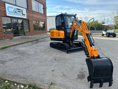 Minibagger 3,5 t, Schwenkausleger, hydraulischer Daumen und Klimaanlage/Heizung inklusive (EX35KB-B) 