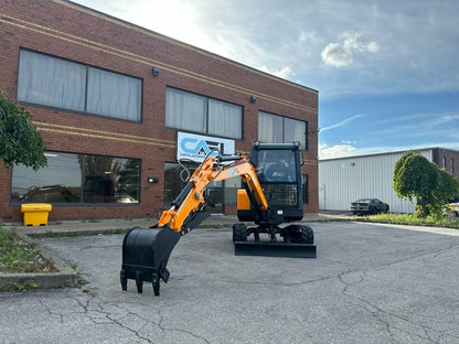 Minibagger 3,5 t, Schwenkausleger, hydraulischer Daumen und Klimaanlage/Heizung inklusive (EX35KB-B) 