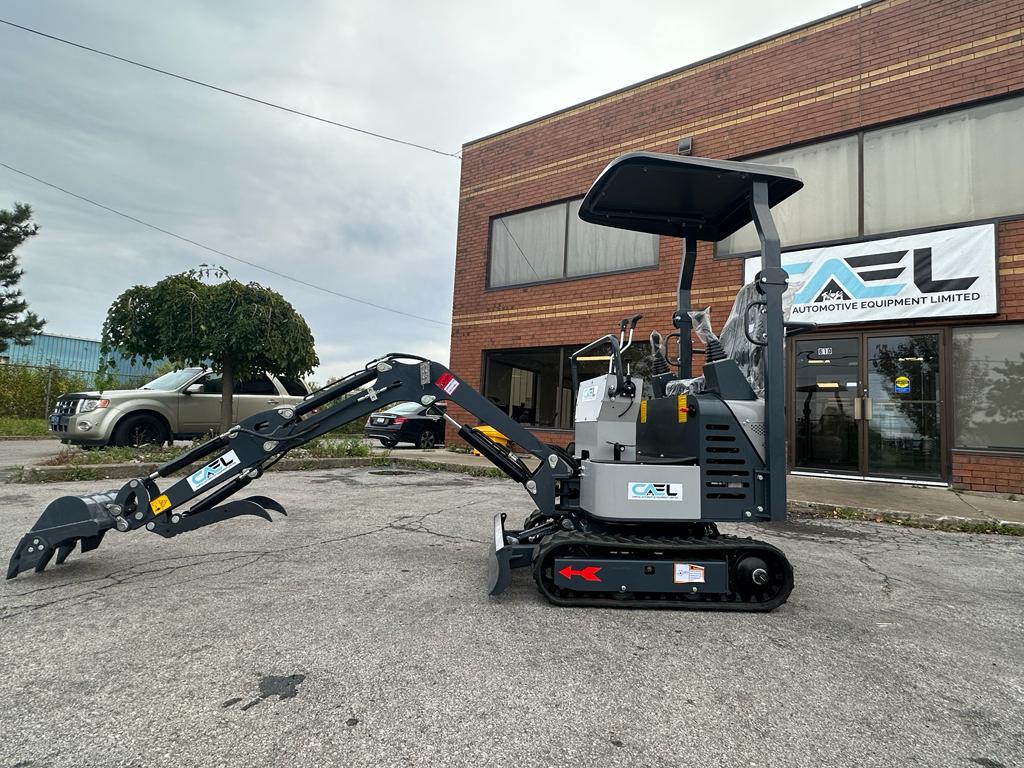 Mini Excavator 1 Ton with John Deer Control, Swing Boom & Hydraulic Thumb (EX1BS-JD)