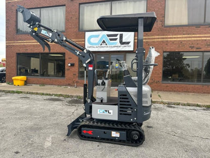 Mini Excavator 1 Ton with John Deer Control, Swing Boom & Hydraulic Thumb (EX1BS-JD)
