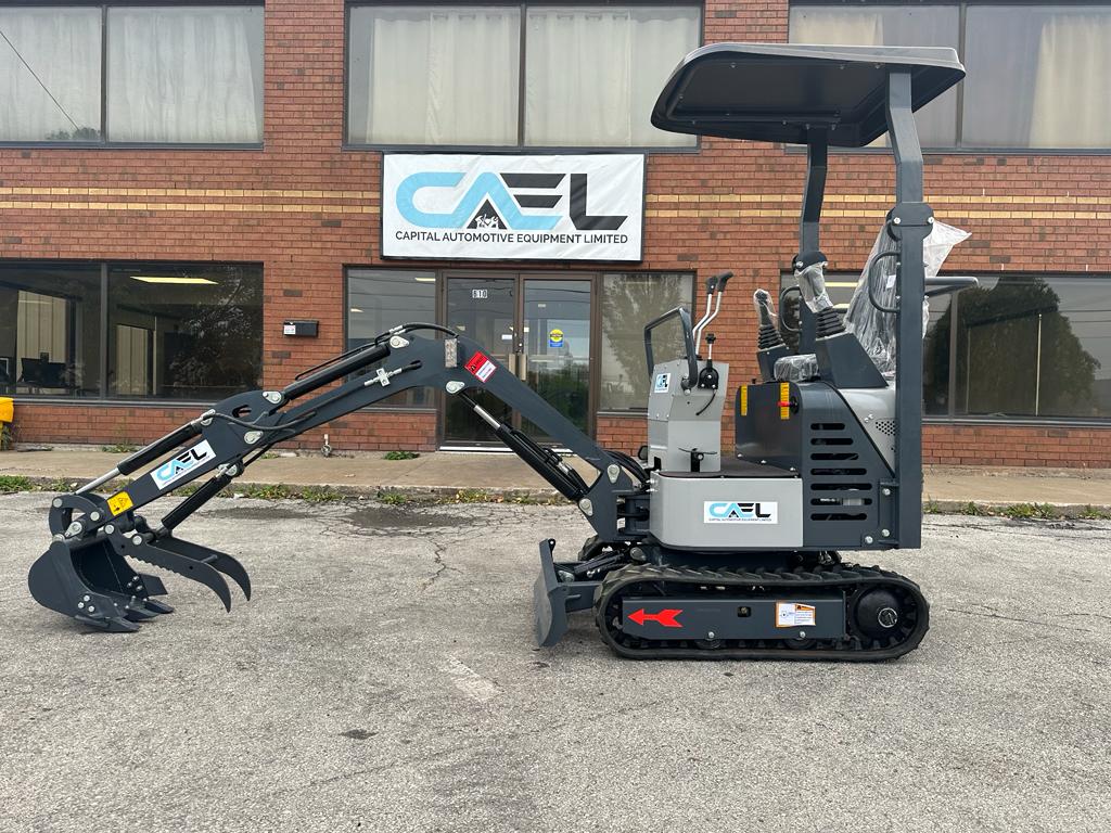 Mini Excavator 1 Ton with John Deer Control, Swing Boom & Hydraulic Thumb (EX1BS-JD)