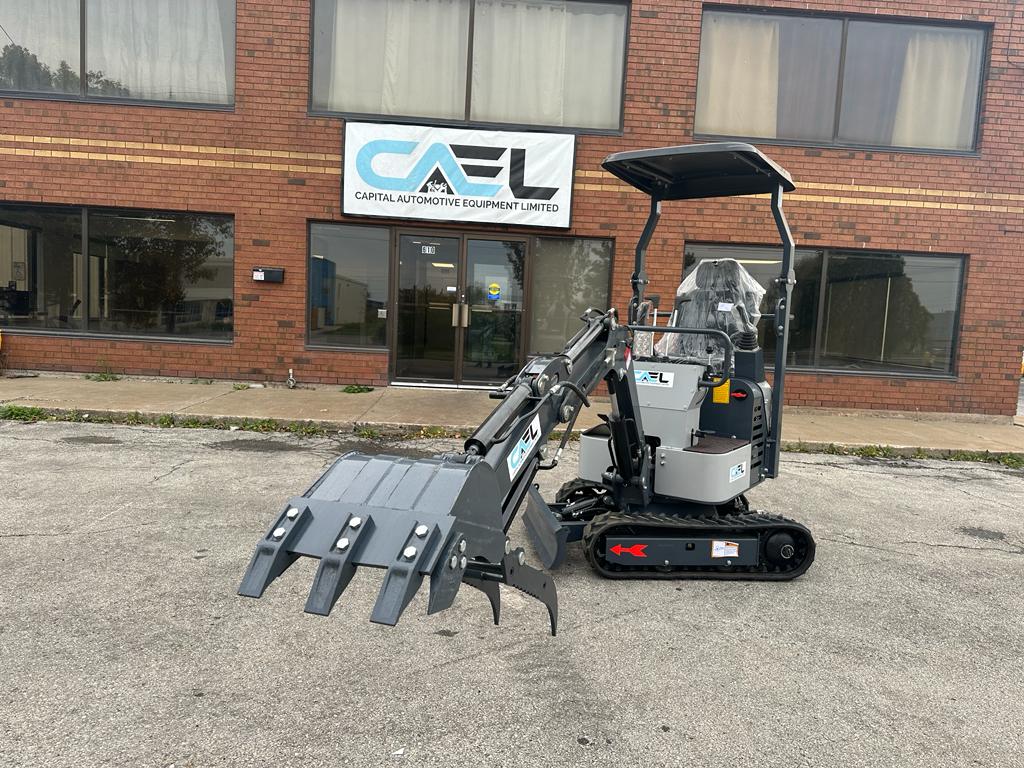 Mini Excavator 1 Ton with John Deer Control, Swing Boom & Hydraulic Thumb (EX1BS-JD)