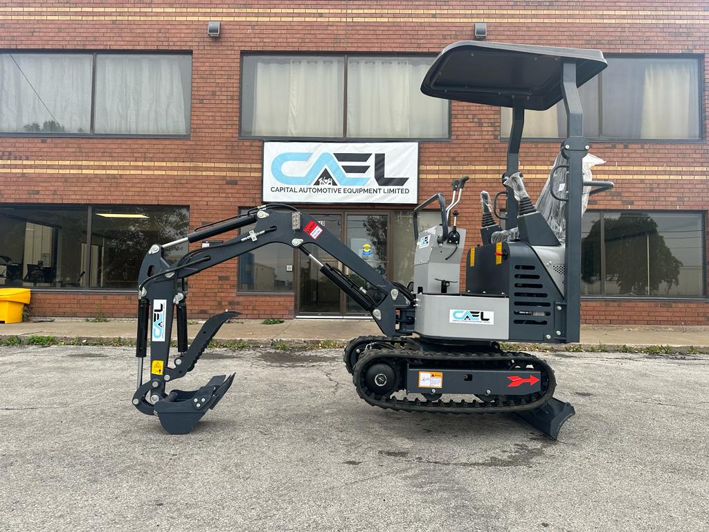 Mini Excavator 1 Ton with John Deer Control, Swing Boom & Hydraulic Thumb (EX1BS-JD)