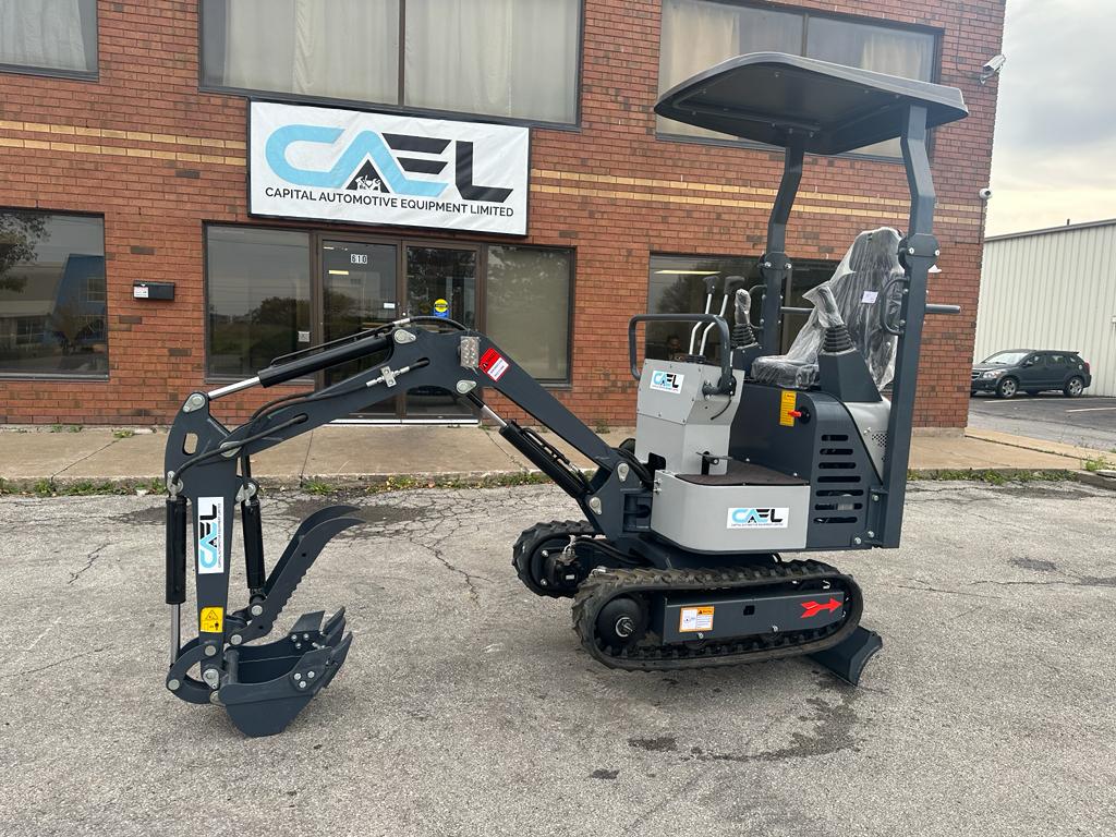 Mini Excavator 1 Ton with John Deer Control, Swing Boom & Hydraulic Thumb (EX1BS-JD)