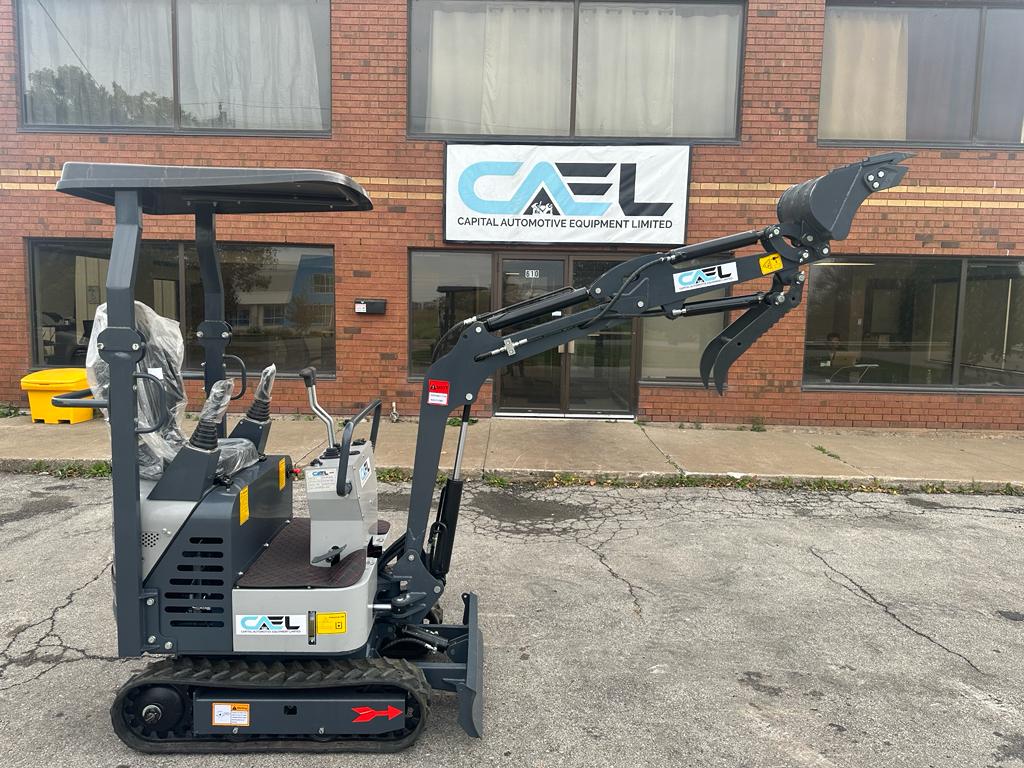 Mini Excavator 1 Ton with John Deer Control, Swing Boom & Hydraulic Thumb (EX1BS-JD)