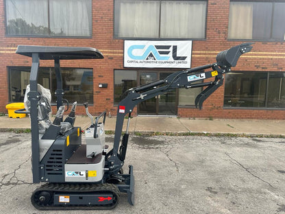 Mini Excavator 1 Ton with John Deer Control, Swing Boom & Hydraulic Thumb (EX1BS-JD)