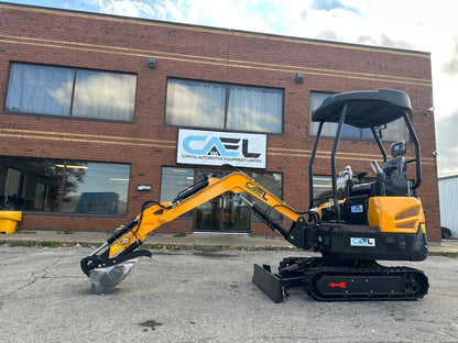 Minibagger 2T mit Kubota/Yanmar-Motor, hydraulischem Daumen- und Schwenkausleger (EX20KB-Y) 