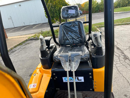 Minibagger 2T mit Kubota/Yanmar-Motor, hydraulischem Daumen- und Schwenkausleger (EX20KB-Y) 
