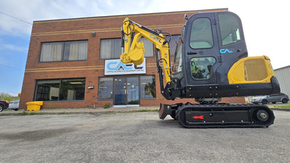 Minibagger 2,5 t mit Kubota-Motor, Schwenkausleger, Klimaanlage/Heizung und Kabine (EX25KB)