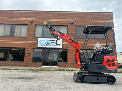 Mini Excavator 1.3T , with Kubota engine, Hydraulic Thumb & Swing boom & side controls