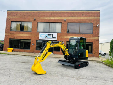 Excavator 3.5 Ton with Hydraulic Thumb, Swing Boom, Cab(AC/Heat), with Kubota engine EX35KB-S1)