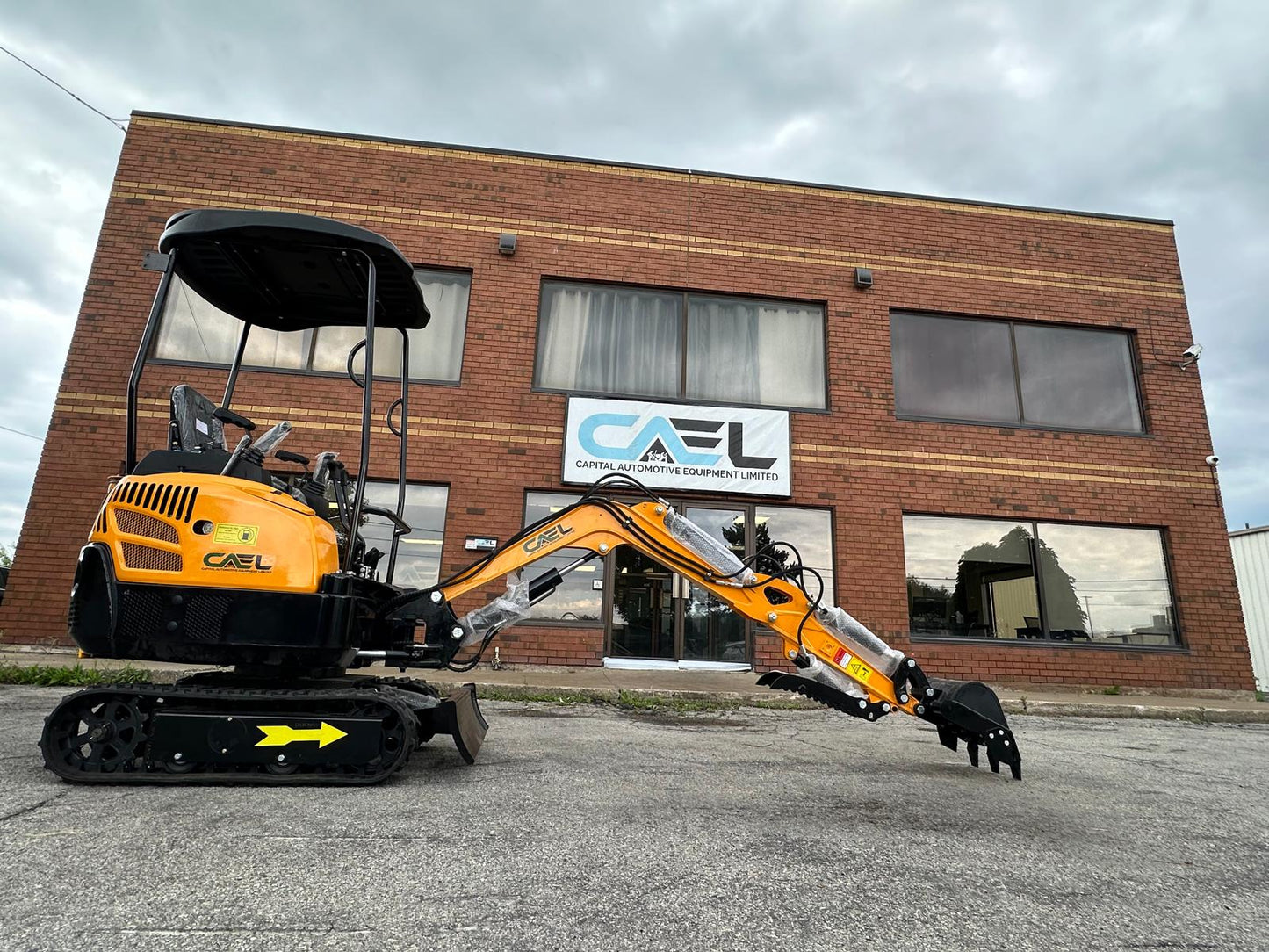 Mini Excavator 1.5T With B&S Engine, Swing boom, Hydraulic Thumb (EX15BS-AD)