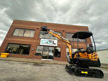 Mini Excavator 1.5T With B&S Engine, Swing boom, Hydraulic Thumb (EX15BS-AD)