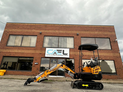 Mini Excavator 1.5T With B&S Engine, Swing boom, Hydraulic Thumb (EX15BS-AD)