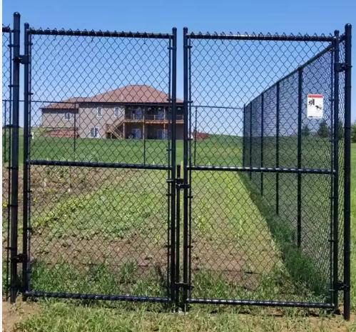 800 ft Commercial Galvanized Chain Link Fence Kit – 8 ft High with Barbed Wire & Gates (CAEL-F800)