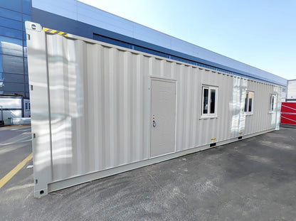 CAEL 40FT Turnkey Mobile Office Cabin with Off-Grid Water System, Insulated Walls & Fully Wired Interior (CAEL-MOC40-OGW-25A)