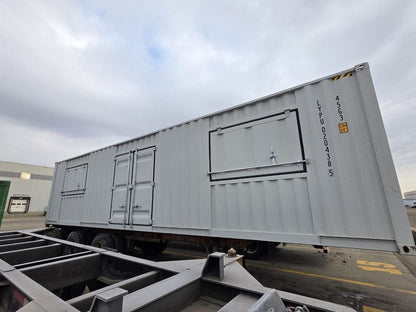 CAEL 40FT Multi-Door Container Office with Dual Service Windows (CAEL-MDO40-DSW-HC)