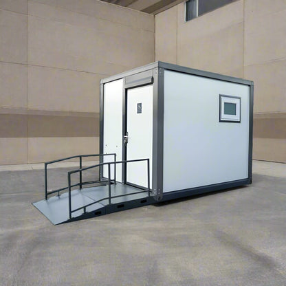 CAEL 7FT Handicap Accessible Portable Restroom with Ramp (CAEL-HAPR7-ADA)